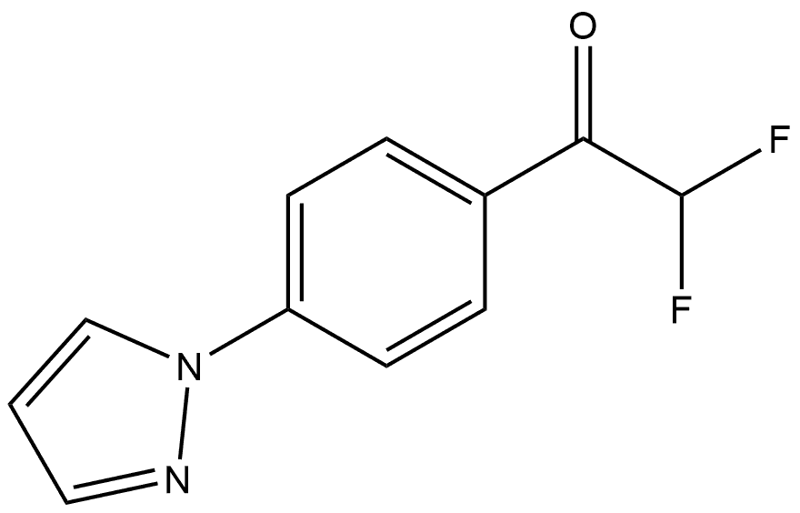 1-(4-(1H-pyrazol-1-yl)phenyl)-2,2-difluoroethanone Structure