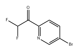 Ethanone, 1-(5-bromo-2-pyridinyl)-2,2-difluoro- 구조식 이미지