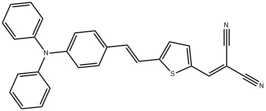 Propanedinitrile, 2-[[5-[(1E)-2-[4-(diphenylamino)phenyl]ethenyl]-2-thienyl]methylene]- Structure