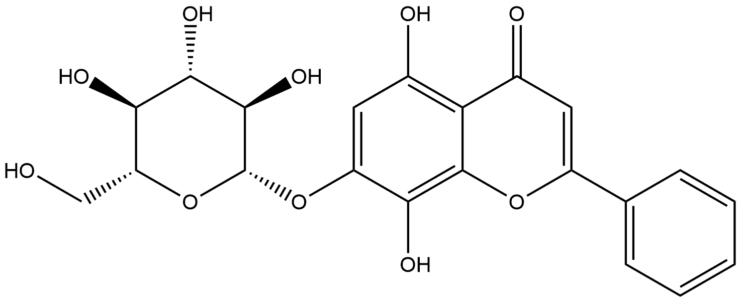Norwogonoside
Norwogonin-7-O-glucuronide Structure