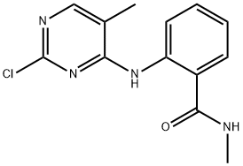 2-[(2-chloro-5-methylpyrimidin-4-yl)amino]-N-methylbenzamide Structure