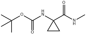 Carbamic acid, N-[1-[(methylamino)carbonyl]cyclopropyl]-, 1,1-dimethylethyl ester Structure