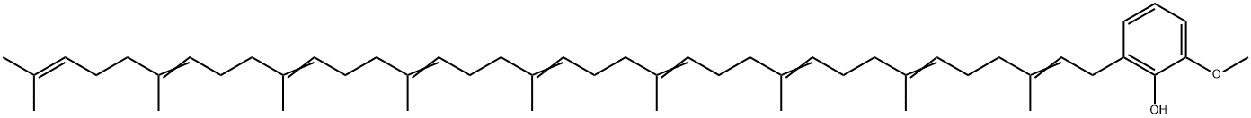 2-Methoxy-6-(3,7,11,15,19,23,27,31,35-nonamethyl-2,6,10,14,18,22,26,30,34-hexatriacontanonenyl)phenol Structure