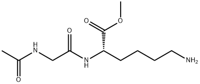 N(alpha)-acetylglycyllysyl methyl ester Structure