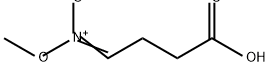 Butanoic acid, 4-(methyl-aci-nitro)- Structure