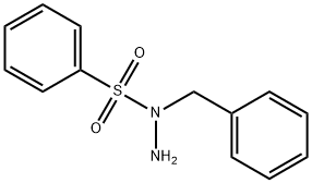 Benzenesulfonic acid, 1-(phenylmethyl)hydrazide Structure