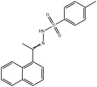 Benzenesulfonic acid, 4-methyl-, 2-[1-(1-naphthalenyl)ethylidene]hydrazide Structure