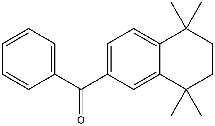 Phenyl(5,6,7,8-tetrahydro-5,5,8,8-tetramethyl-2-naphthalenyl)methanone Structure