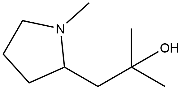 α,α,1-Trimethyl-2-pyrrolidineethanol Structure