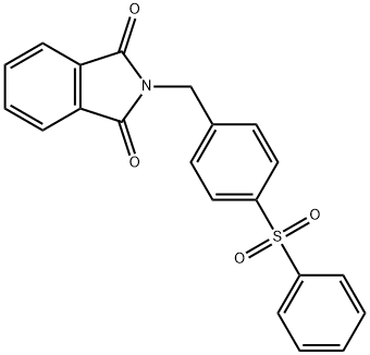 1H-Isoindole-1,3(2H)-dione, 2-[[4-(phenylsulfonyl)phenyl]methyl]- Structure