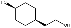 Cyclohexaneethanol, 4-hydroxy-, cis- Structure