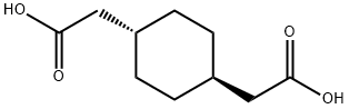 1,4-Cyclohexanediacetic acid, trans- Structure