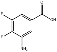 Benzoic acid, 3-amino-4,5-difluoro- 구조식 이미지