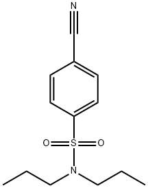 Benzenesulfonamide, 4-cyano-N,N-dipropyl- Structure