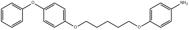 Benzenamine, 4-[[5-(4-phenoxyphenoxy)pentyl]oxy]- Structure