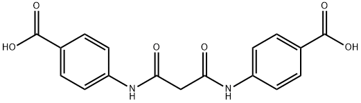 Benzoic acid, 4,4'-[(1,3-dioxo-1,3-propanediyl)diimino]bis- Structure