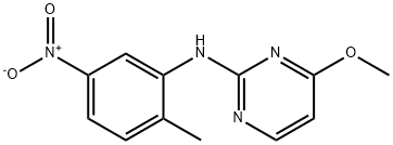 4-Methoxy-N-(2-methyl-5-nitrophenyl)-2-pyrimidinamine Structure