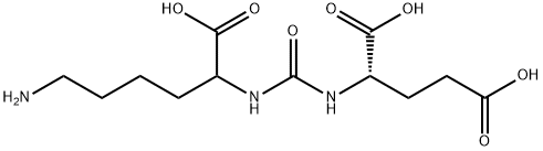 Glutamic acid, N-[[(5-amino-1-carboxypentyl)amino]carbonyl]- Structure