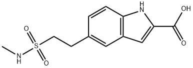1H-Indole-2-carboxylic acid, 5-[2-[(methylamino)sulfonyl]ethyl]- Structure