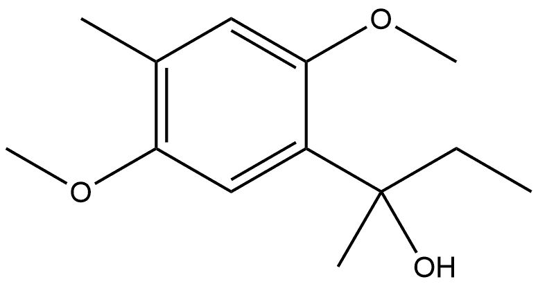 α-Ethyl-2,5-dimethoxy-α,4-dimethylbenzenemethanol Structure