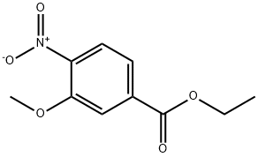 Benzoic acid, 3-methoxy-4-nitro-, ethyl ester Structure