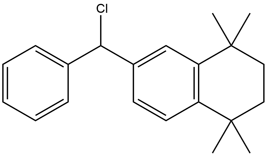 6-(Chlorophenylmethyl)-1,2,3,4-tetrahydro-1,1,4,4-tetramethylnaphthalene Structure