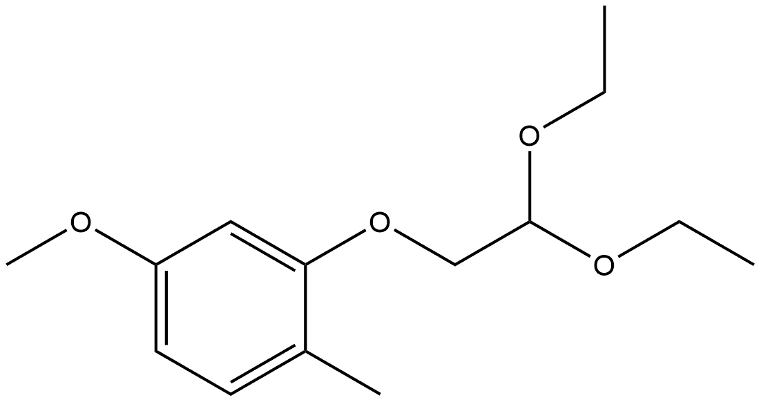 2-(2,2-Diethoxyethoxy)-4-methoxy-1-methylbenzene Structure