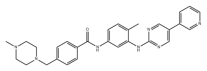 Benzamide, 4-[(4-methyl-1-piperazinyl)methyl]-N-[4-methyl-3-[[5-(3-pyridinyl)-2-pyrimidinyl]amino]phenyl]- Structure