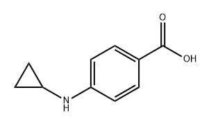 Benzoic acid, 4-(cyclopropylamino)- Structure