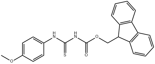 Carbamic acid, N-[[(4-methoxyphenyl)amino]thioxomethyl]-, 9H-fluoren-9-ylmethyl ester Structure