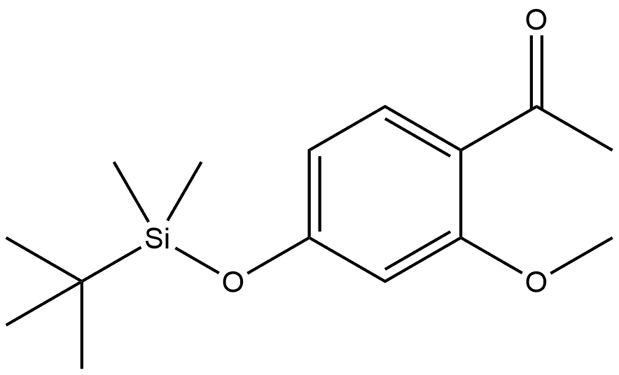 1-[4-[[(1,1-Dimethylethyl)dimethylsilyl]oxy]-2-methoxyphenyl]ethanone Structure