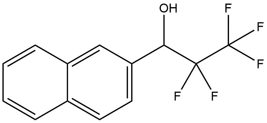 α-(1,1,2,2,2-Pentafluoroethyl)-2-naphthalenemethanol Structure