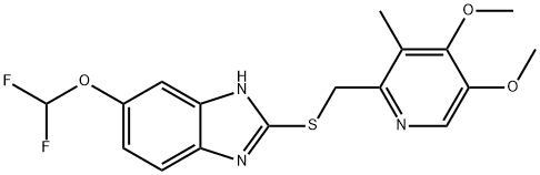 5-(Difluoromethoxy)-2-{[4-Chloro-3-Methoxy-2-Pyridinyl)Methyl]Thio}1H-Benzimidazole Structure