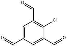 1,3,5-Benzenetricarboxaldehyde, 2-chloro- Structure