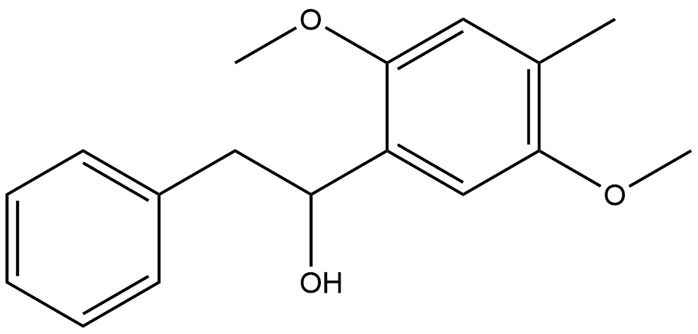 α-(2,5-Dimethoxy-4-methylphenyl)benzeneethanol Structure