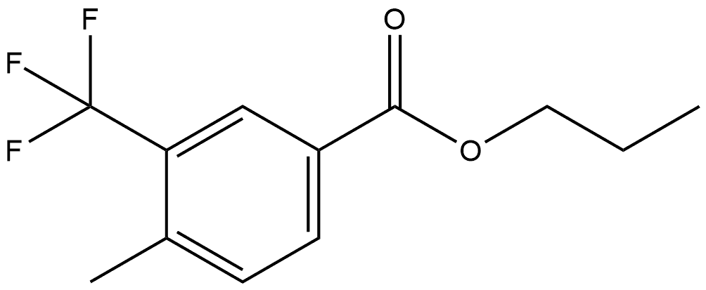 Propyl 4-methyl-3-(trifluoromethyl)benzoate Structure