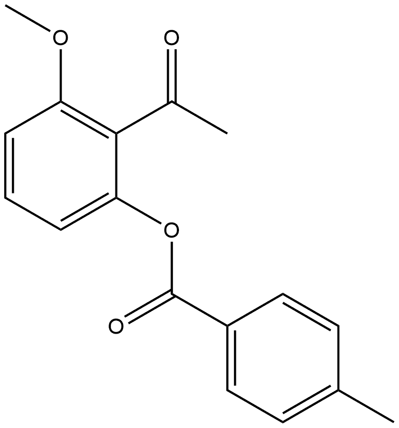 2-Acetyl-3-methoxyphenyl 4-methylbenzoate Structure