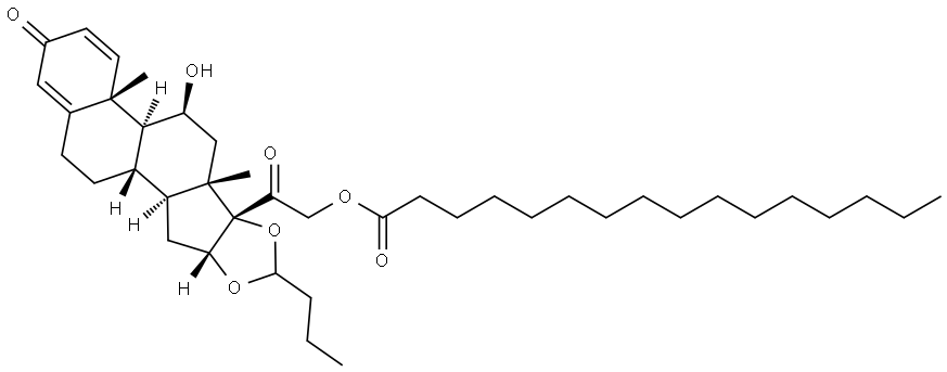 Budesonide-21-palmitate Structure