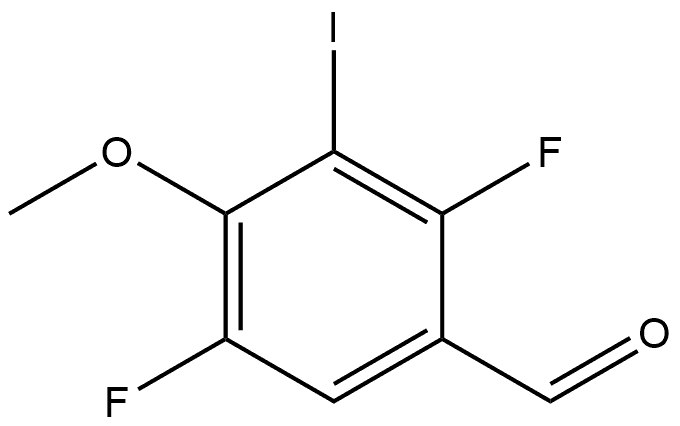 2,5-Difluoro-3-iodo-4-methoxybenzaldehyde Structure