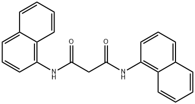 Propanediamide, N1,N3-di-1-naphthalenyl- Structure