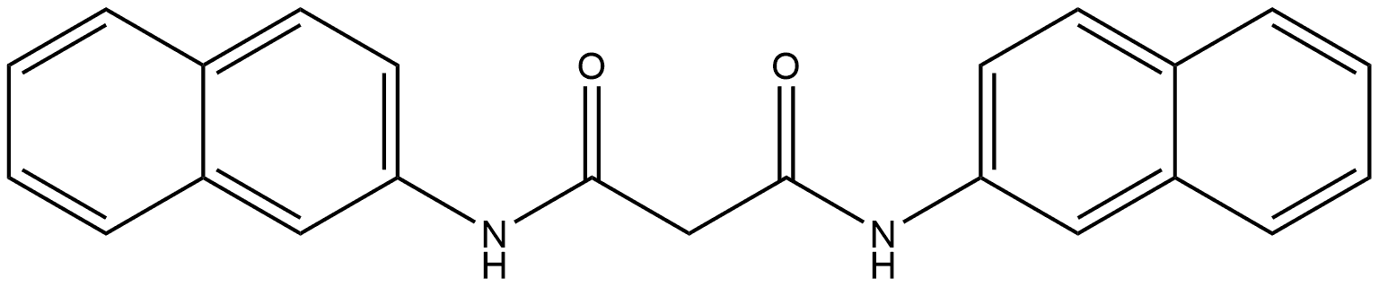 N1,N3-Di-2-naphthalenylpropanediamide Structure