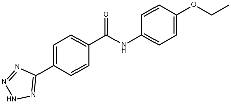 Benzamide, N-(4-ethoxyphenyl)-4-(2H-tetrazol-5-yl)- Structure