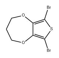 2H-Thieno[3,4-b][1,4]dioxepin, 6,8-dibromo-3,4-dihydro- Structure