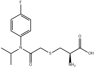 L-Cysteine, S-[2-[(4-fluorophenyl)(1-methylethyl)amino]-2-oxoethyl]- Structure