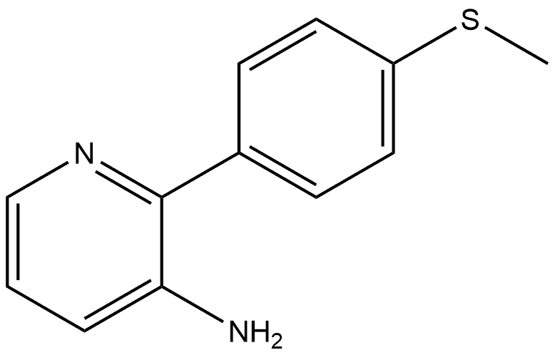 2-[4-(Methylthio)phenyl]-3-pyridinamine Structure