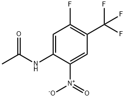 Acetamide, N-[5-fluoro-2-nitro-4-(trifluoromethyl)phenyl]- 구조식 이미지