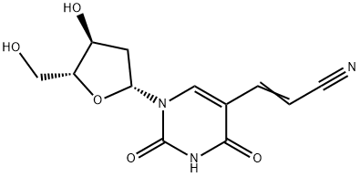 Uridine, 5-(2-cyanoethenyl)-2'-deoxy- Structure