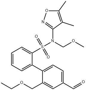 [1,1'-Biphenyl]-2-sulfonamide, N-(4,5-dimethyl-3-isoxazolyl)-2'-(ethoxymethyl)-4'-formyl-N-(methoxymethyl)- Structure