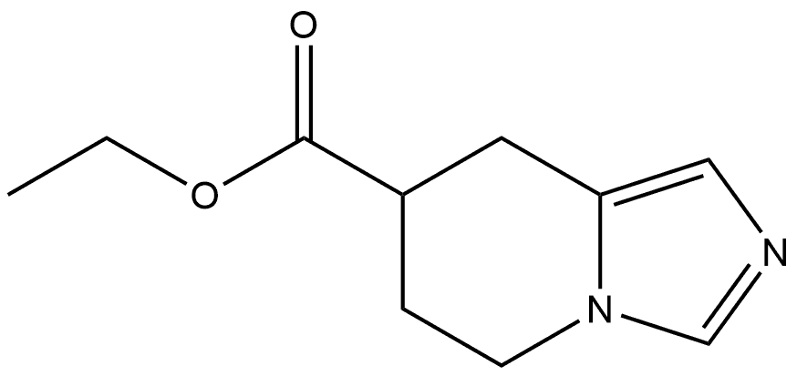 ethyl 5,6,7,8-tetrahydroimidazo[1,5-a]pyridine-7-carboxylate Structure