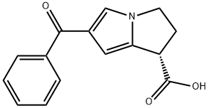 (1S)-6-Benzoyl-2,3-dihydro-1H-pyrrolizine-1-carboxylic acid Structure